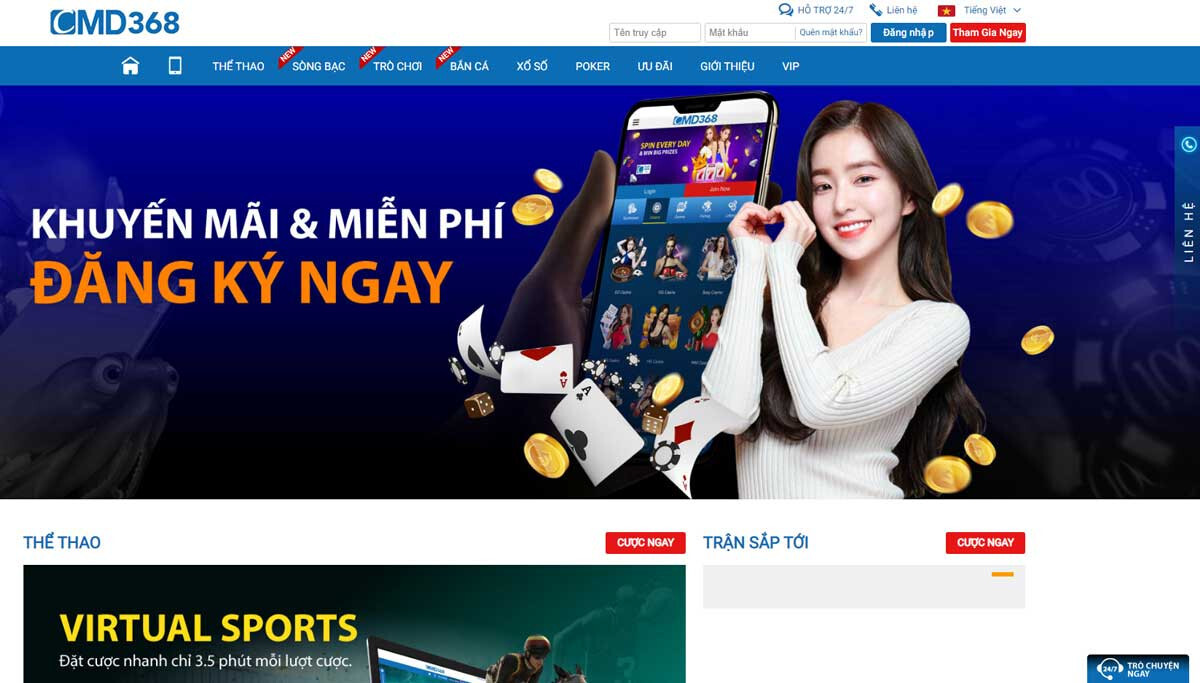 Thể thao CMD368 SV66 - Đánh giá sảnh thể thao uy tín 2025 8 Khuyến mãi tại sảnh thể thao CMD368 ngập tràn