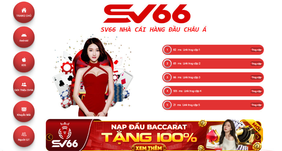 Top nhà cái casino trực tuyến tặng khuyến mãi cực hấp dẫn 5 SV66- Sòng casino trực tuyến tặng khuyến mãi cho thành viên mới